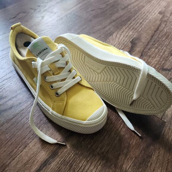 Cariuma size 8 Yellow OCA low canvas Sneakers - Picture 7 of 8